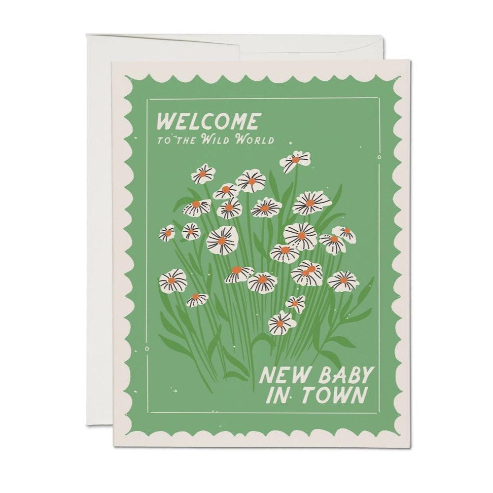 Red Cap New Baby Cards - Wild World